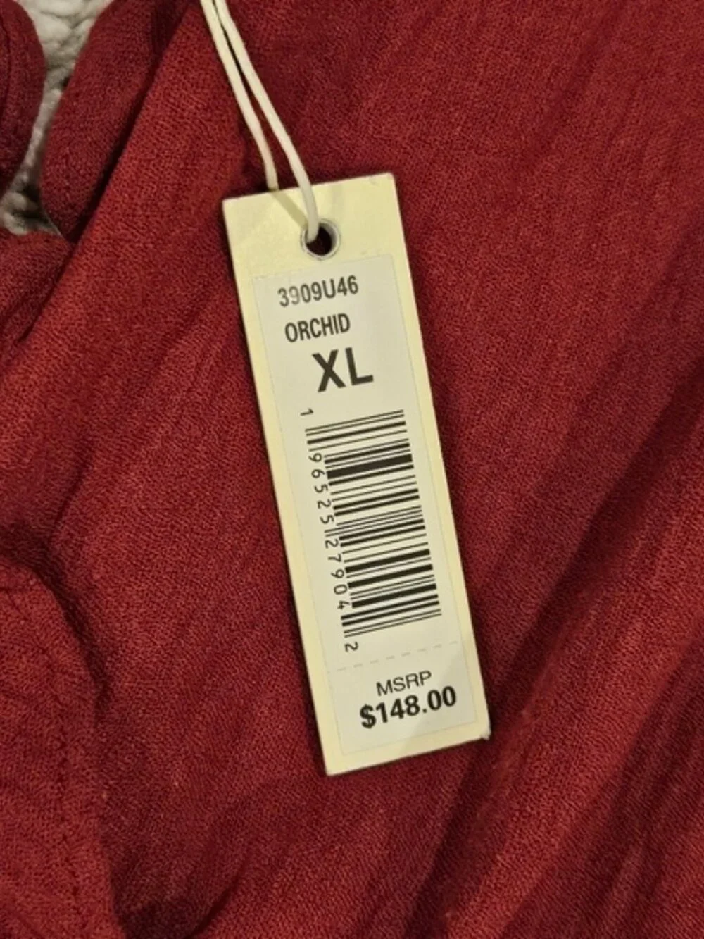 Max Studio Burgundy Sleeveless V‑Neck Jumpsuit - Picture 3 of 8